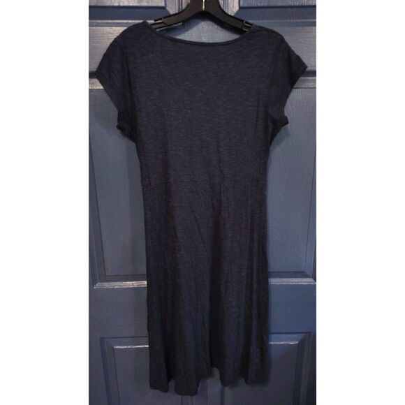 Toad&Co Women's Dark Blue Medium Faux Wrap Dress - Picture 2 of 5